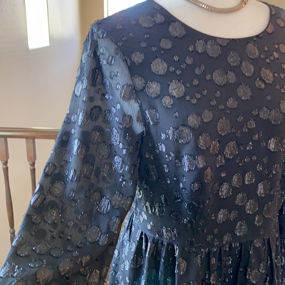 🆕J. Crew A-Line Dress with Metallic Dots - Picture 13 of 14